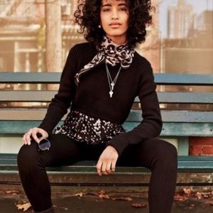 CAbi cropped black sweater. Sz S.